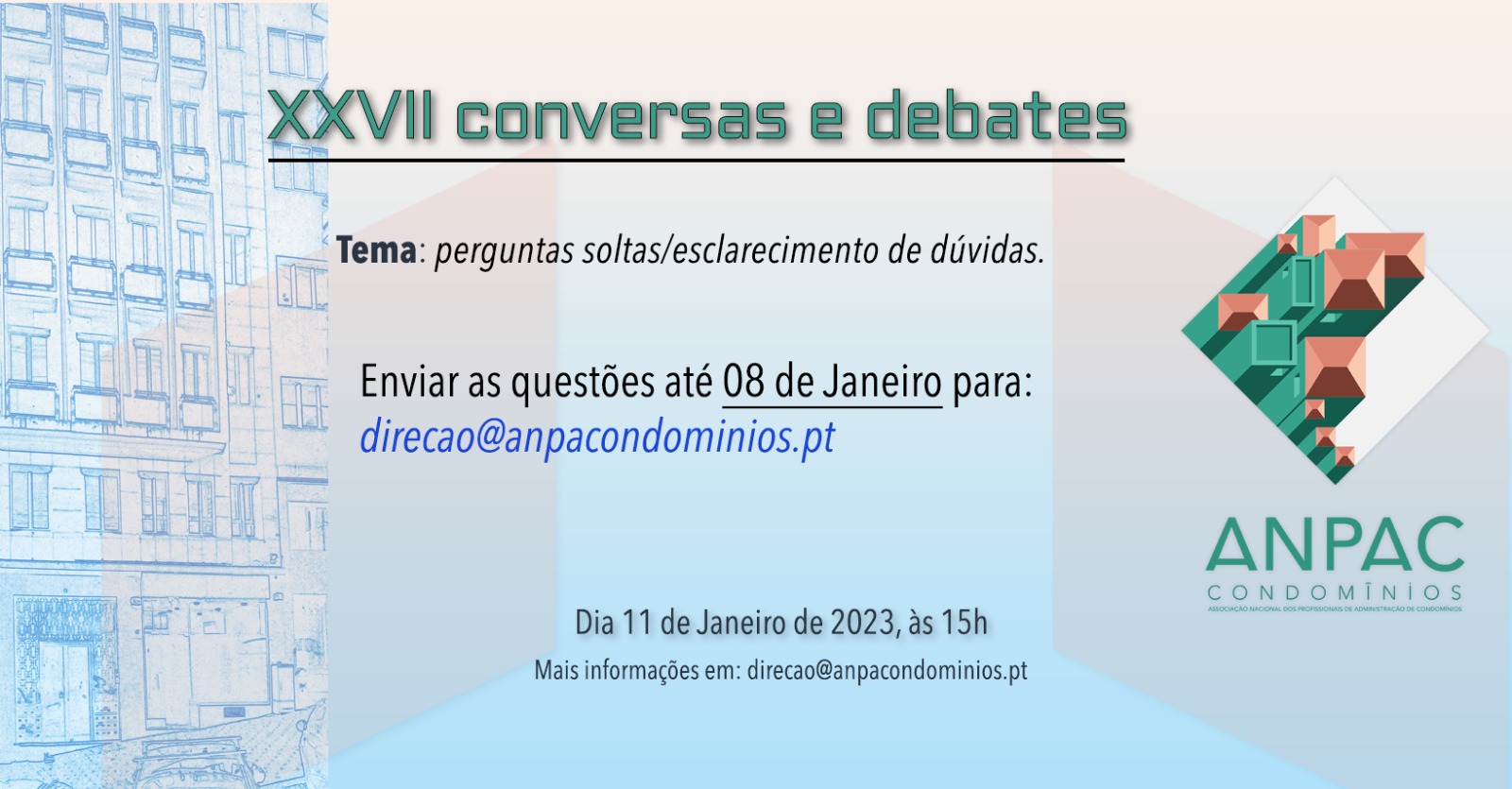 XXVII Conversas e Debates